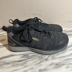 Keen Utility Women's Sparta II Steel Toe Work Shoes Sz 8 M Black Lace Up Outdoor